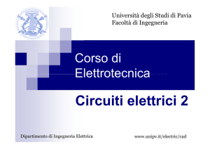 Circuiti elettrici 2 - Università di Pavia