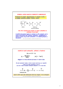 Acidità di acidi carbossilici, solfonici e fosforici