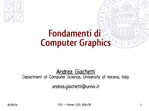 Fondamenti di Computer Graphics
