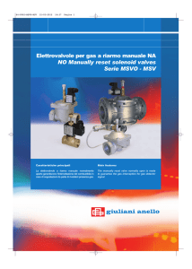 NO Manually reset solenoid valves Series MSVO