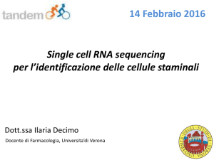 Cellule Staminali e RNA sequencing