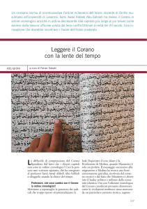 Leggere il Corano con la lente del tempo in PDF