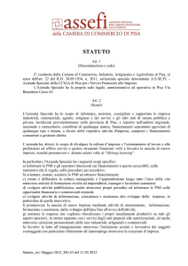 statuto - Camera di Commercio di Pisa