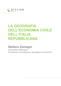 la geografia dell`economia civile dell`italia repubblicana