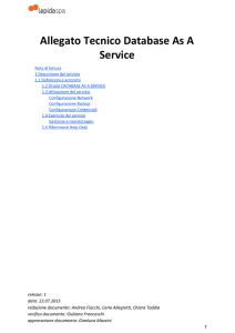 Allegato Tecnico Database As A Service