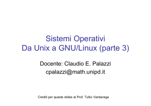 Sistemi Operativi Da Unix a GNU/Linux (parte 3)