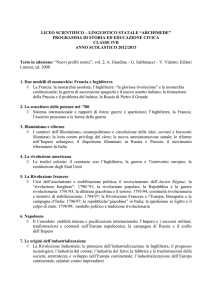 IVB storia - Liceo Archimede Acireale