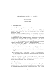 Complementi di Logica Modale - SELP