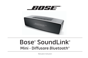 Manuale Bose Soundlink Mini
