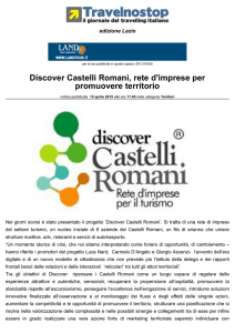 Discover Castelli Romani, rete d`imprese per