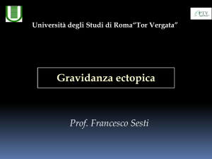 Gravidanza ectopica - Università degli Studi di Roma "Tor Vergata"