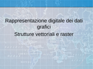Rappresentazione digitale dei dati grafici Strutture vettoriali e raster