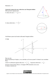 Matematica - 10 Calcolo del volume del cono e della sfera con l