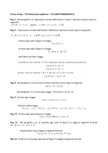 Errata corrige – TFA Matematica applicata – T22 (ISBN