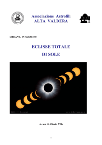 eclisse totale di sole - Associazione Astrofili Alta Valdera