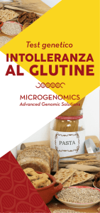 Brochure - Test Genetico per l`intolleranza al Glutine
