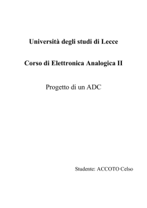 Università degli studi di Lecce Corso di Elettronica Analogica II