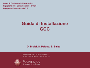 Installazione di GCC su Linux - Dipartimento di Informatica e
