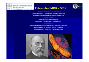Tubercolosi MDR e XDR - Azienda Ospedaliero