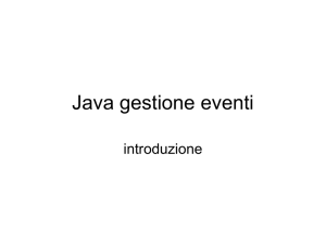 Java gestione eventi