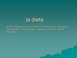 La dieta - Istitutocomprensivocavaria.it