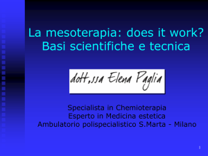 Mesoterapia - Sezione Lombardia SIF