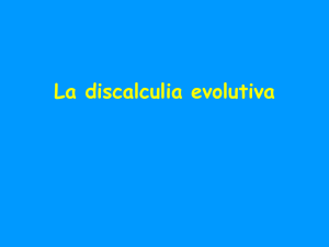 La discalculia evolutiva
