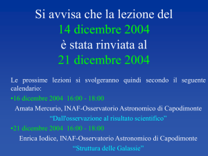 materiale didattico - Osservatorio Astronomico di Capodimonte