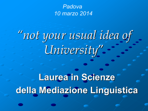 Diapositiva 1 - “E. Fermi” – Padova