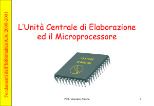 Il Microprocessore - Dipartimento di Informatica