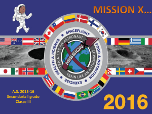 A.s. 2015-16 Mission X (pps, 9 MB) - Istituto Comprensivo "V. Alfieri