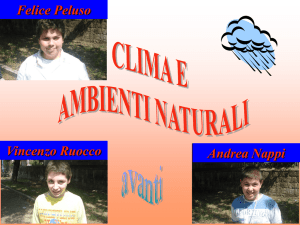 clima e ambienti naturali - Istituto Comprensivo Statale di San Paolo