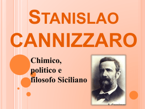 Stanislao Cannizzaro chimico, politico e filosofo