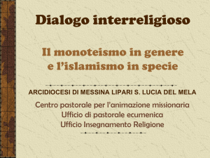 Dialogo interreligioso - Arcidiocesi di Messina
