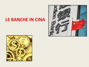 Le Banche in Cina