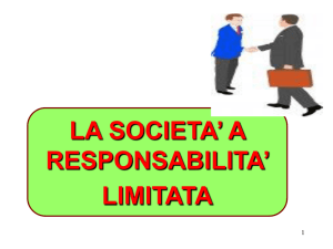 LA SOCIETA` A RESPONSABILITA` LIMITATAPowerPoint