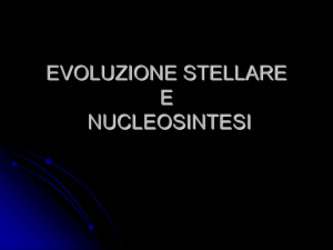 evoluzione stellare e nucleosintesi