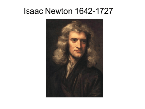 Newton e le forze centrali