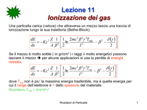 Lezione 11 Ionizzazione dei gas - Dipartimento di Fisica e Geologia