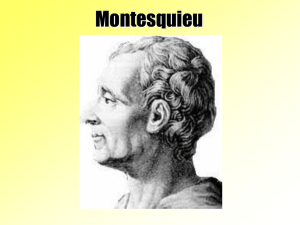 Montesquieu. Presentazione