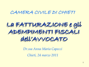 Diapositiva 1 - Camera Civile Chieti