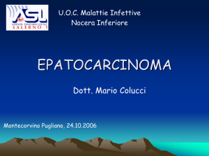 epatocarcinoma - Comune di Montecorvino Pugliano