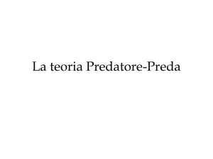 La teoria Predatore-Preda - Università degli Studi di Cagliari