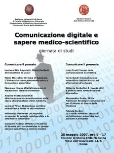 Comunicazione digitale e sapere medico-scientifico