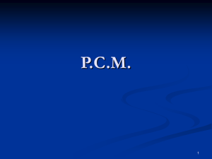 PCM - generalità