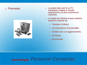 Appunti assemblaggio PC desktop