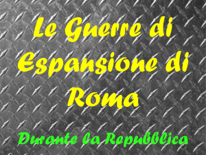 Espansione di Roma in Italia e Mediterraneo