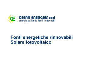 L`effetto fotovoltaico - Clean Energies Roma. Impianti solari