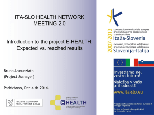 Project acronym/ Project Title in SLOVENE - E