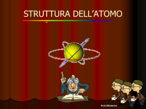 La struttura dell`atomo (Presentazione PowerPoint)